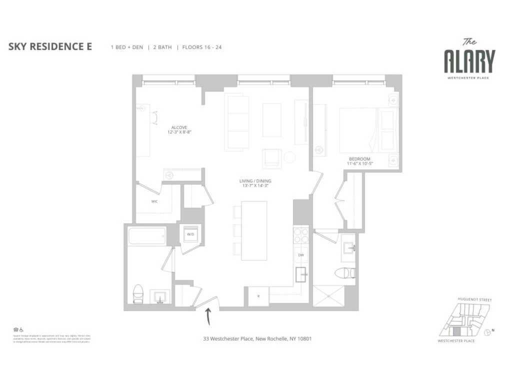 33 Westchester Place, Unit #16E, New Rochelle, NY 10801